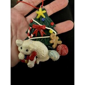 3D‎ CatPolymer Clay Christmas Ornament Holiday Decor